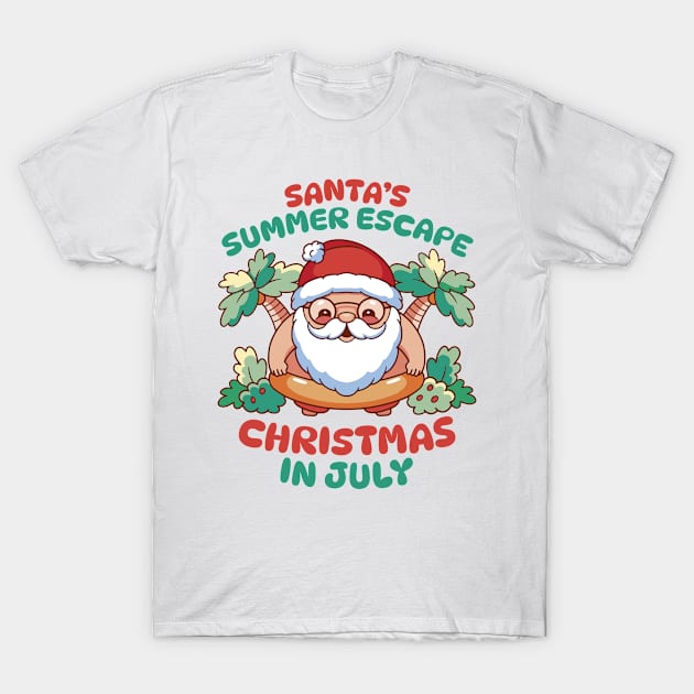 Christmas Summer Escape: Holiday Under the Sun T-Shirt by elaissiiliass